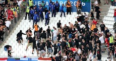 More unrest in Marseille as Hungarian supporters clash with police inside stadium