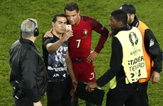 Ronaldo waved away security guards to make this pitch-invader's day
