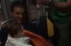 These Irish fans sang a lullaby to a French baby on a train