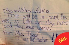 These parents received a totally legit letter from their son's 'teacher'