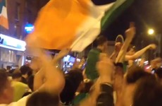 There were epic late night street parties across the country after Ireland's win