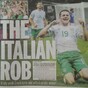 There's one man on the front of every newspaper today