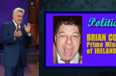 Jay Leno plays games with Brian Cowen