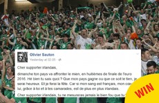 A French man's open letter to Irish fans before Sunday's match is just lovely