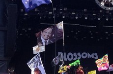 Some legend has brought a Marty Morrissey flag to Glastonbury