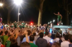 The Irish fans had one heck of a street party in Lyon last night