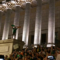 Irish fans said goodbye to France with an epic street party in Lyon last night