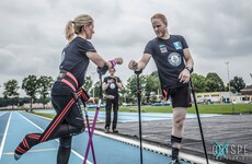 Irish cancer survivor breaks world record for fastest 5km on crutches