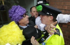 Sinn Féin bailout protest clashes with gardaí