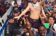 The French fans have started singing 'Stand Up For The French Police' at the Euros