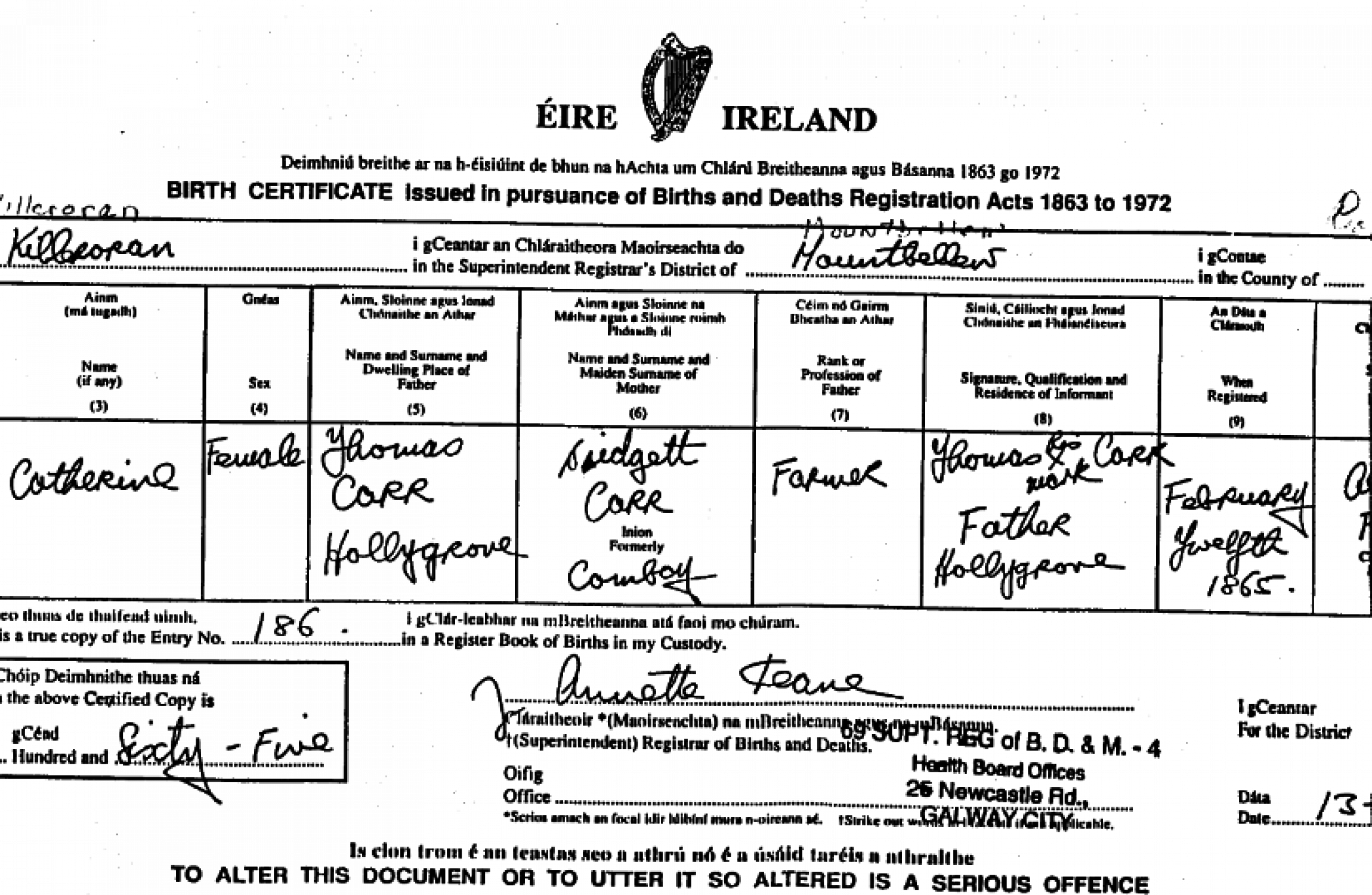 80 Rise In Applications For Irish Birth Certificates From UK Since   River