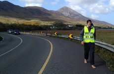 This Mayo man has walked over 1000km around Ireland barefoot - and he's not finished yet