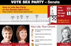 Australians can vote for the Sex Party, Hemp Party and Smokers' Rights Party in this week's election