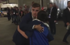 Antoine Griezmann gave Ireland match ball to the son of murdered police officer
