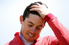 McIlroy scrambles even-par round after finding water twice in France