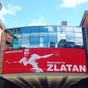 A 'Welcome to Zlatan' banner has been unveiled in Manchester