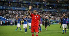 The legendary Gianluigi Buffon left the pitch in tears after Italy's dramatic shootout loss tonight