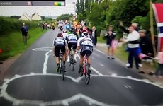 Someone drew a massive penis on the Tour de France route yesterday