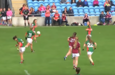 Mayo's Martha Carter played most of the Connacht final with a broken hand