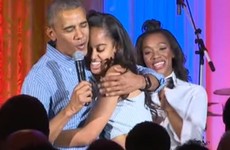 Watch Obama sing Happy Birthday to his daughter