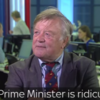 Sky broadcast footage of former Tory minister tearing into Prime Minister hopefuls