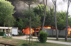 Irish family "loses everything" as fire rips through Italy holiday camp