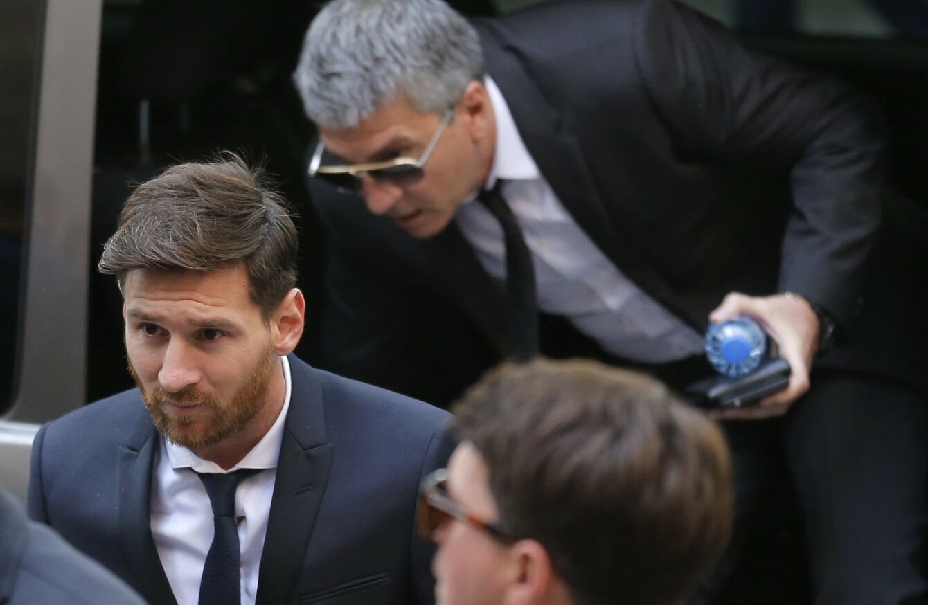 Lionel Messi and his father handed 21-month suspended sentence for tax