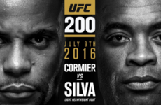 Daniel Cormier will now face Anderson Silva tomorrow night at UFC 200