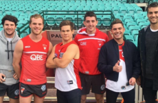 When Andy Bovine and Zac Efron turn up at training! It's the sporting tweets of the week