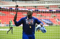 Somebody has finally hit Adebayo Akinfenwa up on WhatsApp