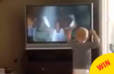 Everyone's loving this toddler perfectly copying Rocky's epic training montage