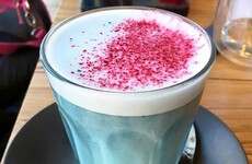 This blue latte is set to become the latest coffee trend