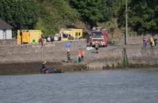 Lucky escape for woman after car entered water at Carlingford slipway
