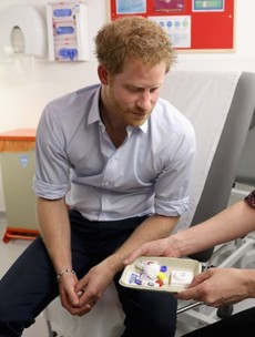 Prince Harry takes a HIV test on Facebook Live