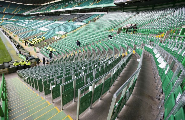 Celtic make history by opening new safe standing area during Wolfsburg  friendly