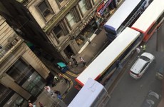 Bus crashes into multiple vehicles in Glasgow city centre