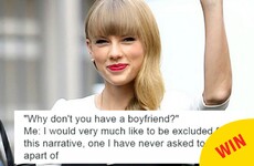 A snippet of Taylor Swift's response to Kim Kardashian has turned into a gas meme