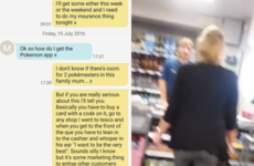 This guy tricked his mam into thinking she had to go to Tesco to buy Pokémon Go