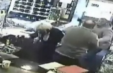 Watch: Knife-wielding attacker fended off with a broom