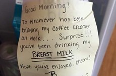 This mam had the last laugh on coworkers who had been stealing milk from the fridge