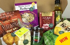 This company is putting together lovely boxes of Irish food to ship to emigrants