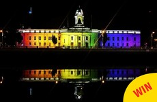 Cork City Hall has lit up in rainbow colours for Pride, and it looks amazing