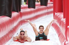 There's a massive 260-foot-long water slide in Dublin city centre