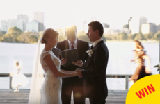 This little flower girl found the perfect way steal the show at her aunt's wedding