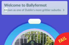 Pokémon Go's description of Ballyfermot is shady as hell