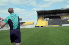 Watch Henry Shefflin's pin-point accurate pass to a man 16 rows back in the stand