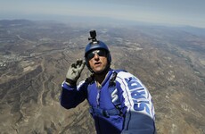 This man will be doing a skydive without a parachute on live TV