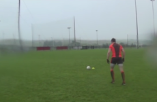 Tyrone star nails crossbar challenge with a rabona that would make Ronaldo blush
