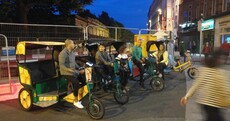 Who are the people riding Dublin's rickshaws?