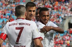 21-year-old American hits hat-trick for Bayern in pre-season glamour friendly